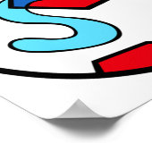 サッカー遊の熊のスポーツ衣装 ポスター (角)