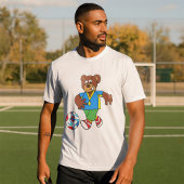 サッカー遊の熊のスポーツ衣装 Tシャツ