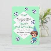 サッカー遊の誕生日パーティー 招待状 (スタンド正面)