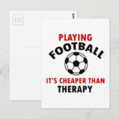 サッカー遊の ポストカード (正面/裏面)