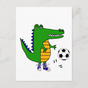 サッカー遊やサッカーのカートゥーン ポストカード