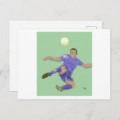 サッカー遊アート ポストカード (正面/裏面)