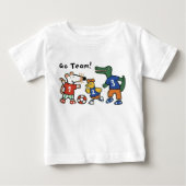 サッカー遊サッカー行け! ベビーTシャツ (正面)