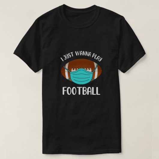 サッカー遊衣服マスク準おもしろい戦者 Tシャツ (デザイン正面)