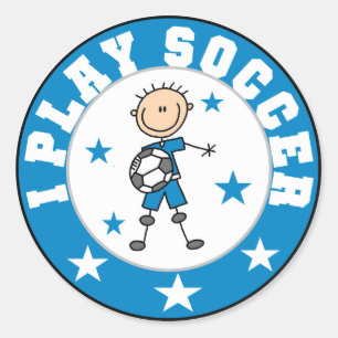 サッカー遊Tシャツ・ギフト少年 ラウンドシール