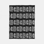 サッカー選お気に入りの手が私をママサッカーと呼ぶ フリースブランケット (正面)