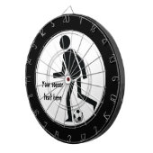 サッカー選手およびボールカスタム ダーツボード (正面右)