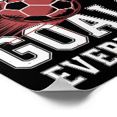 サッカー選手がより多くのゴールを決める  ポスター (角)