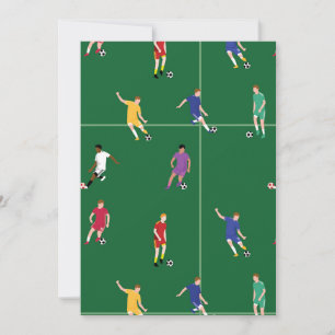 サッカー選手がサッカーピッチをスポーツする シーズンカード
