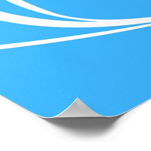 サッカー選手がサッカーボールを蹴った ポスター (角)