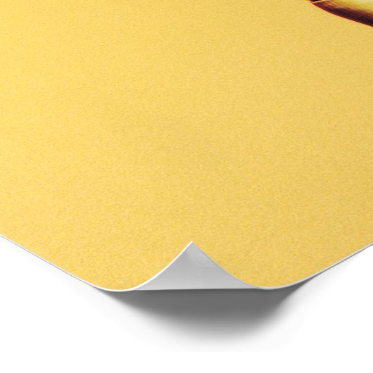 サッカー選手が膝からボールを跳ね上げる ポスター (角)