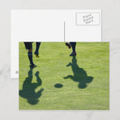サッカー選手が訓練をする。 ポストカード (正面/裏面)