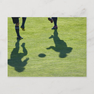 サッカー選手が訓練をする。 ポストカード
