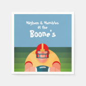 サッカー選手すごいのファンゲームの日 スタンダードカクテルナプキン (正面)