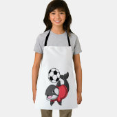 サッカー選手としてのキラークジラ エプロン (インサイチュ)