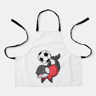 サッカー選手としてのキラークジラ エプロン