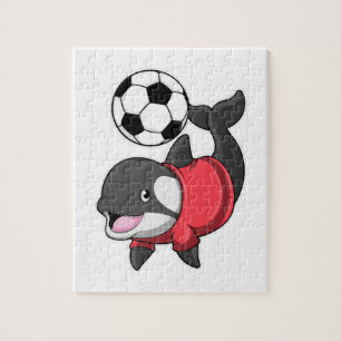 サッカー選手としてのキラークジラ ジグソーパズル