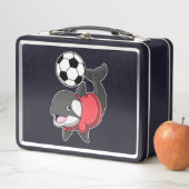 サッカー選手としてのキラークジラ メタルランチボックス (インサイチュ)