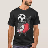 サッカー選手としてのキラークジラ Tシャツ (正面)