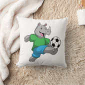 サッカー選手としてのサイ クッション (ブランケット)