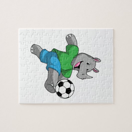 サッカー選手としてのサイ ジグソーパズル (横)