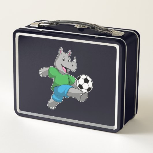 サッカー選手としてのサイ メタルランチボックス (裏面)