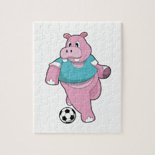 サッカー選手としてのヒッポ.PNG ジグソーパズル