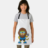 サッカー選手としてのライオン エプロン (インサイチュ)