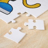 サッカー選手としてのライオン ジグソーパズル (側面)