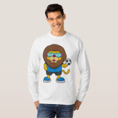 サッカー選手としてのライオン Tシャツ (正面フル)