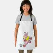 サッカー選手としての豚 エプロン (インサイチュ)