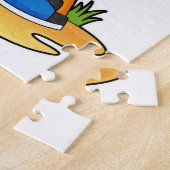 サッカー選手としてオウム ジグソーパズル (側面)