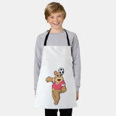 サッカー選手としてクマ.PNG エプロン (着用した状態)