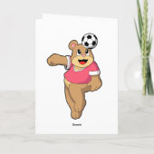 サッカー選手としてプレーするクマとサッカー.PNG カード (裏面)