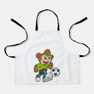 サッカー選手として猿 エプロン