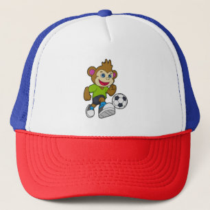 サッカー選手として猿 キャップ
