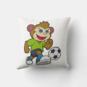 サッカー選手として猿 クッション (裏面)
