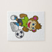 サッカー選手として猿 ジグソーパズル (横)