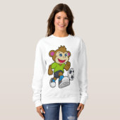 サッカー選手として猿 スウェットシャツ (正面フル)