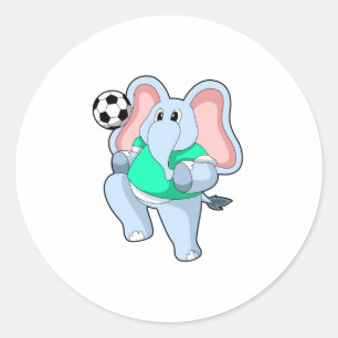 サッカー選手として象サッカー.PNG ラウンドシール