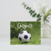 サッカー選手とサッカーファンの皆さん、おめでとう ポストカード (スタンド正面)