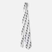 サッカー選手とボールカスタムの首のタイ ネクタイ (裏面)