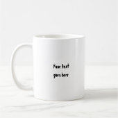 サッカー選手とボールカスタムギフト コーヒーマグカップ (左)