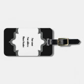 サッカー選手とボールカスタムギフト ラゲッジタグ (正面横)