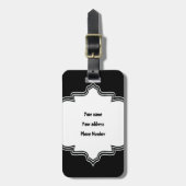 サッカー選手とボールカスタムギフト ラゲッジタグ (正面縦)