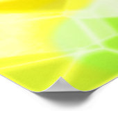 サッカー選手と蛍光モザイク ポスター (角)