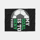 サッカー選手のあなたを否定する フリースブランケット (正面(横))