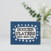 サッカー選手のおもしろいグリーティングカードの数が増える カード (スタンド正面)
