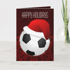 サッカー選手のためのクリスマスカード シーズンカード