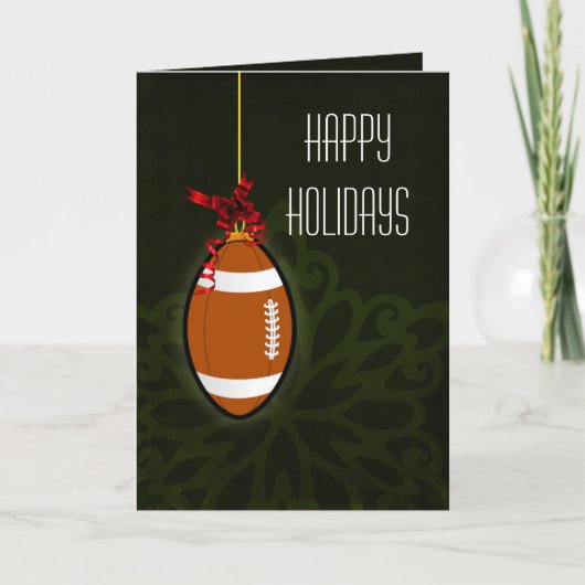 サッカー選手のためのクリスマスカード シーズンカード (正面)